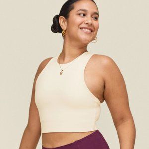 Girlfriend Collective Dylan Bra Ivory White Size Small